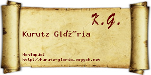 Kurutz Glória névjegykártya